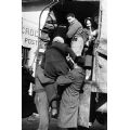 Gruppo di profughi istriani alla stazione di Torino Porta Nuova, 1947
